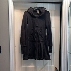 Prairie Underground Long Cloak Hoodie, slate blue small